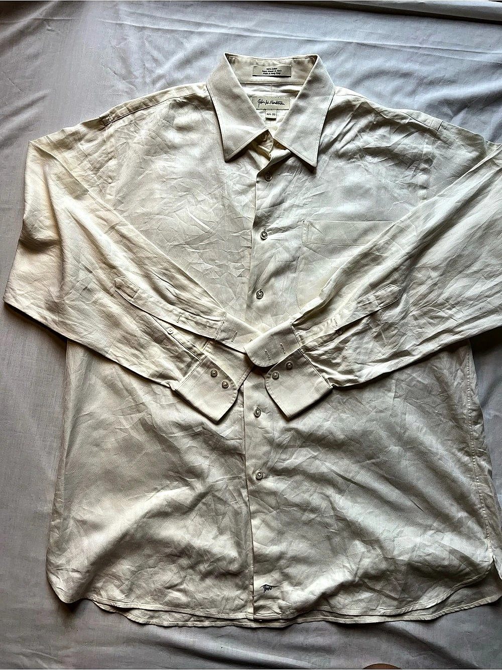 John W Nordstrom Men's Cotton Button Down Shirt Size L